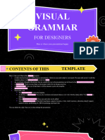 Visual Grammar for Designers by Slidesgo