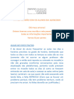 Ata de Reunião Com Os Alunos Dia 16