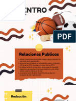 Presentación Voleibol Deporte Naive Scrapbook Cuaderno Recortes Rosa y Amarillo