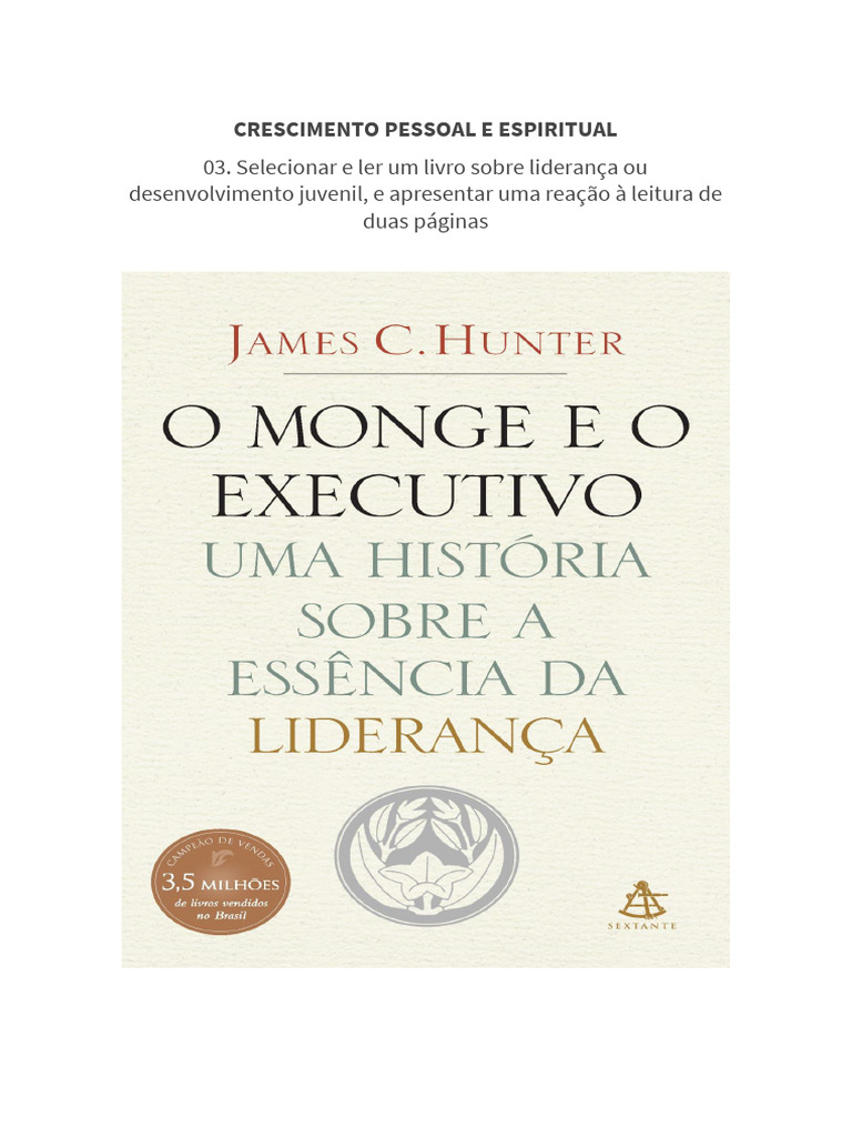 Resumo do monge e o executivo pdf lideran a