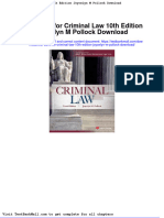 Test Bank For Criminal Law 10th Edition Joycelyn M Pollock Download
