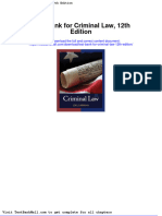 Test Bank For Criminal Law 12th Edition