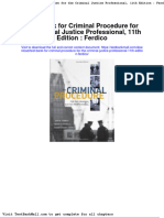 Test Bank For Criminal Procedure For The Criminal Justice Professional 11th Edition Ferdico