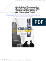 Test Bank For Criminal Procedure For The Criminal Justice Professional 11th Edition John N Ferdico Henry F Fradella Christopher Totten