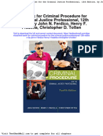 Test Bank For Criminal Procedure For The Criminal Justice Professional 12th Edition by John N Ferdico Henry F Fradella Christopher D Totten