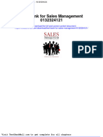 Download Test Bank for Sales Management 0132324121