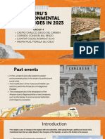 Peru'S Environmental Challenges in 2023: Group 4