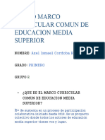 Nuevo Marco Curricular Comun de Educacion Media Superior