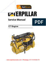 Caterpillar C7 Service Manual + Parts Manual PRIME 1634 Páginas