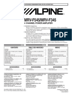 Alpine MRV f345 Manual de Usuario