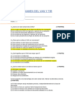 EXAMEN DE CRITERIOS DE INVERSION VAN Y TIR EyF