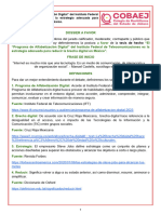 Dossier - El "Programa de Alfabetización Digital" Del Instituto Federal de Telecomunicaciones Es La Estrategia Adecuada para Reducir La Brecha Digital en México.