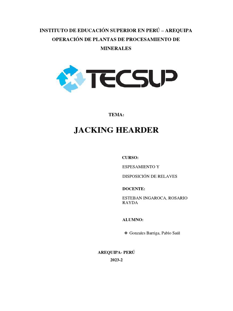 Jacking Header | PDF | Represa | Ingeniero civil
