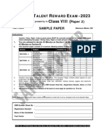 Ftre 2023 Sample Paper Class Viii p2 PCBM