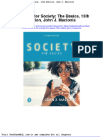 Test Bank For Society The Basics 15th Edition John J Macionis