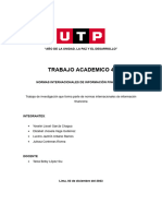 Trabajo Academico 4: "Año de La Unidad, La Paz Y El Desarrollo"