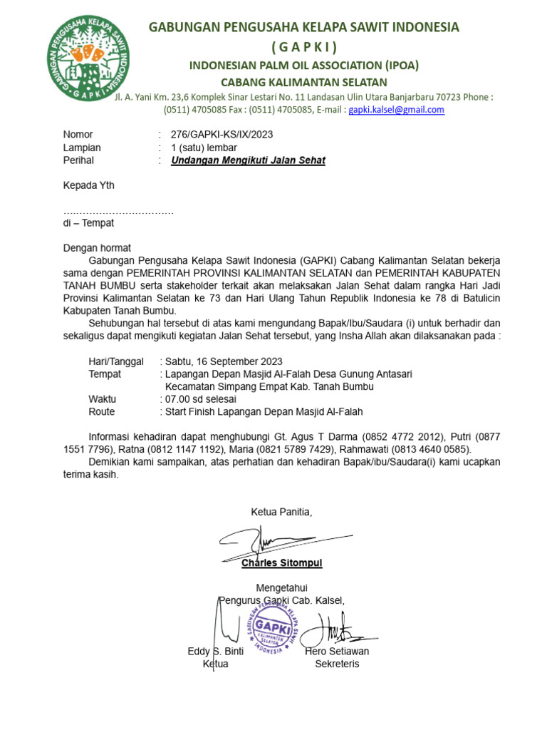 Undangan Jalan Sehat | PDF