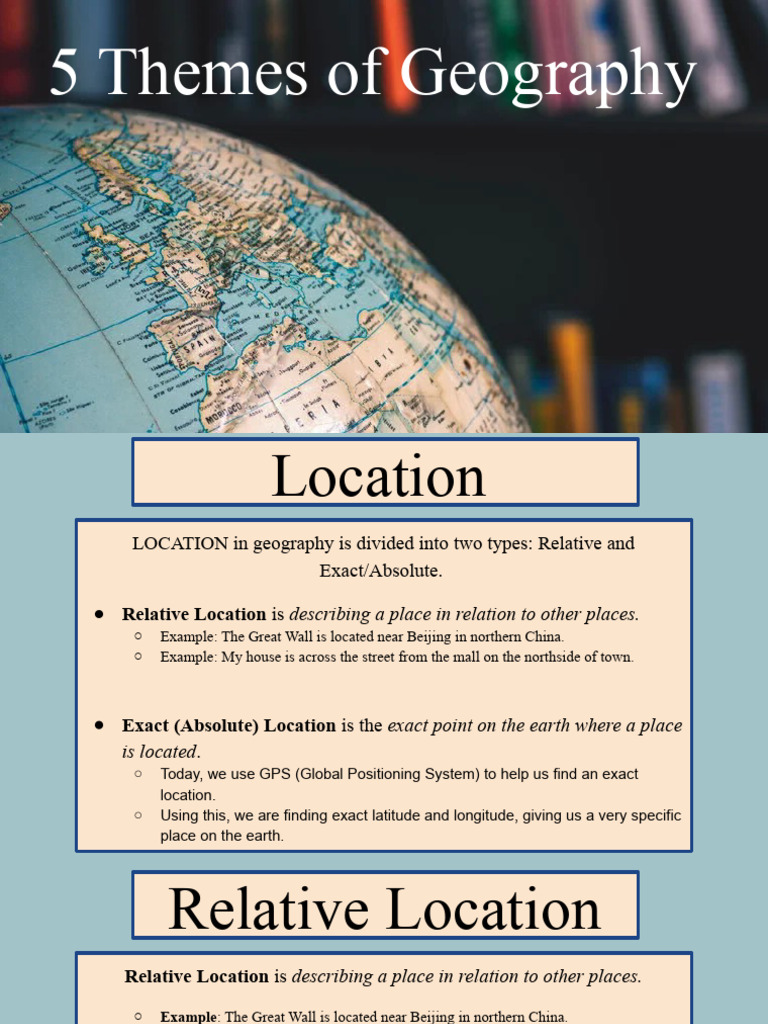 5 Themes of Geography 2021 | PDF | Equator | Latitude, image size:768x1024