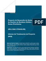 Informe de Terminación de Proyecto (PCR) Aprobado