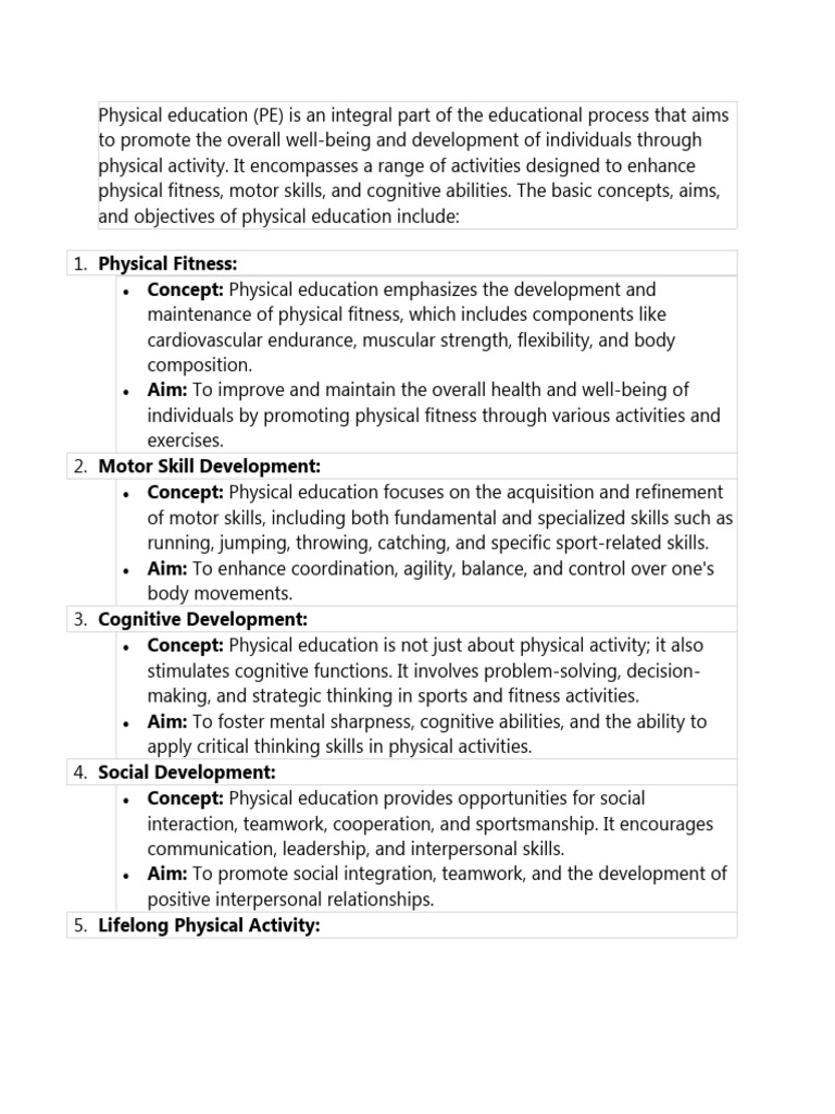 Physical Education and Fitness | PDF | Physical Fitness | Physical ...