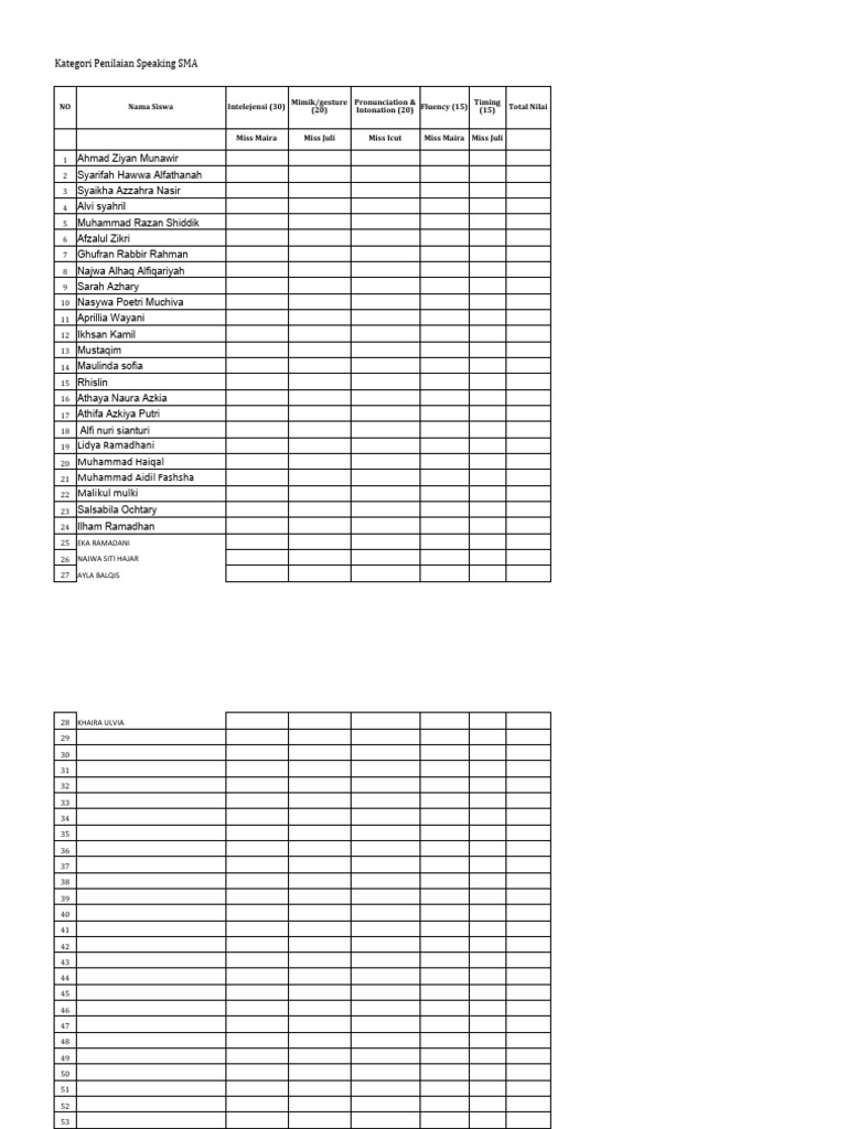 Format Penilaian Lomba Bahasa Inggris Pdf