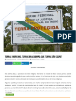 Direito Agrário - Terras Indígenas, Terras Brasileiras - Que Terras São Essas