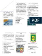 La Contaminación Del Aire y Del Agua