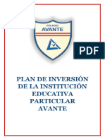 Plan de Inversion Avante