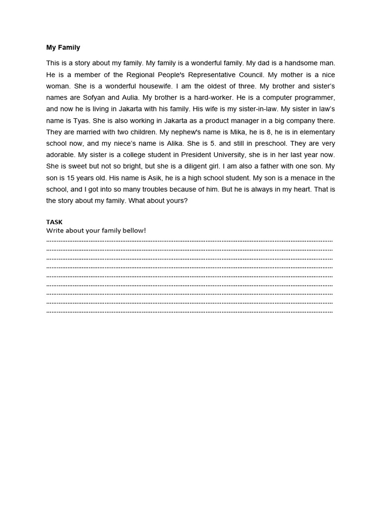 My Family | PDF