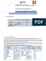 Participamos Con Responsabilidad y Asumimos: Experiencia de Aprendizaje N°05