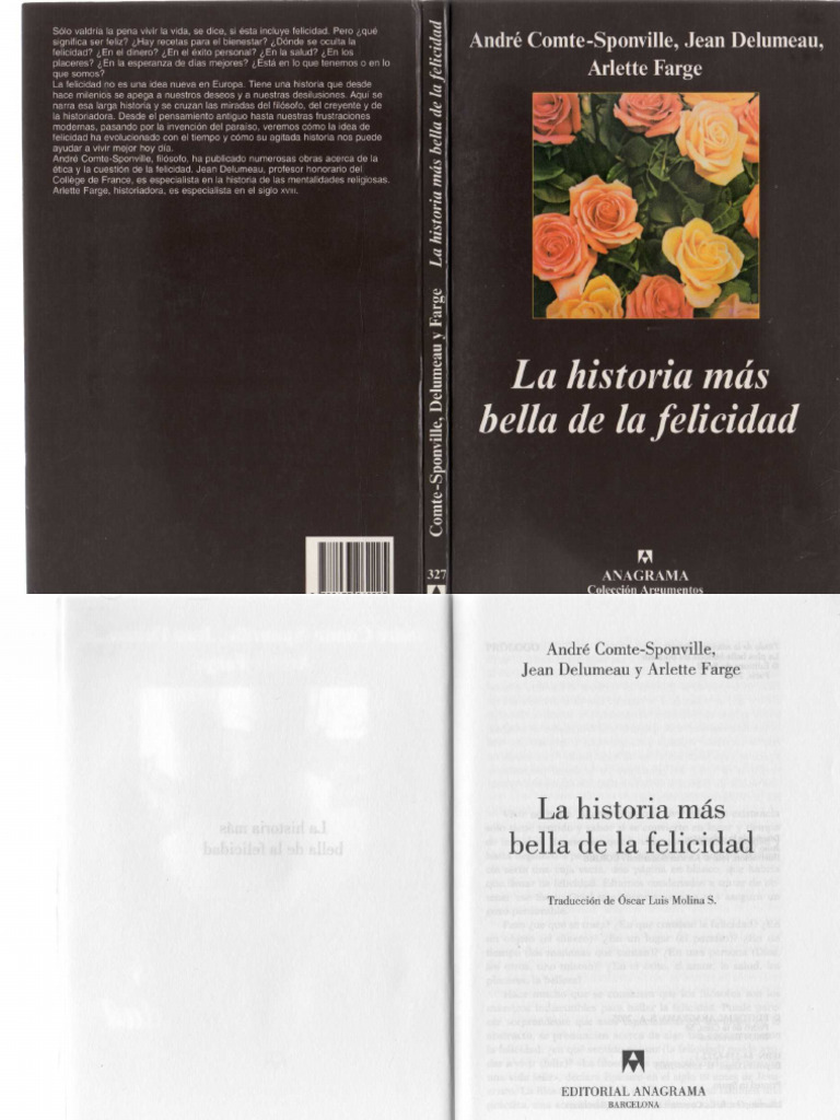 Comte-Sponville, La Historia Mas Bella de La Felicidad | PDF