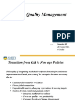 Strategic Quality Management: .. Semester III 40 Contact Hrs. 4 Credits