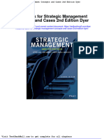 Test Bank For Strategic Management Concepts and Cases 2nd Edition Dyer