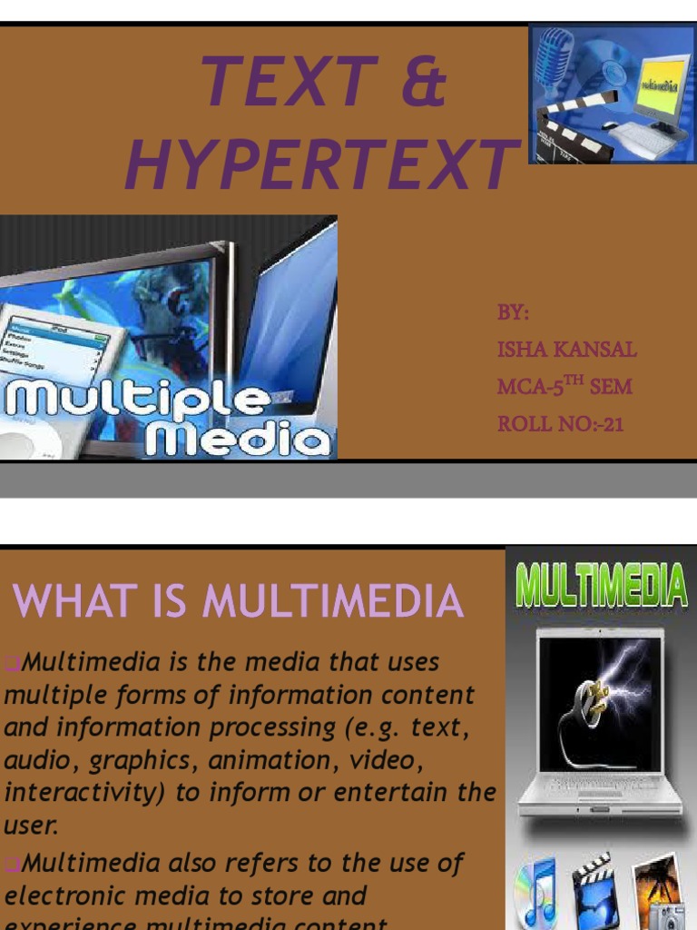 Understanding Multimedia and Text Elements | PDF | Typefaces | Hyperlink