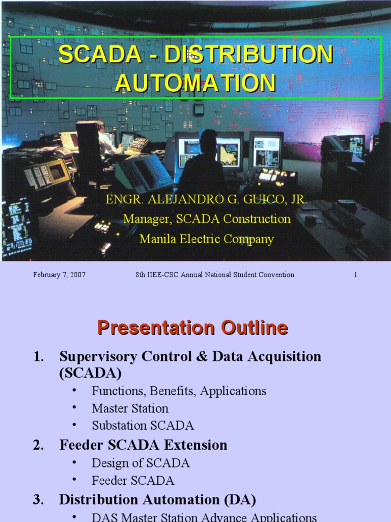 SCADA Distribution Automation Overview | PDF | Electrical Substation ...