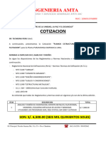 Cotizacion Estructura Metalica Paramonga Final