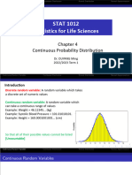 STAT1012 Ch4 Continuous Probability Distribution