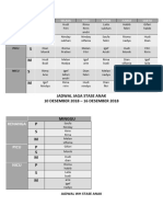 S M S M S M Jadwal Jaga Stase Anak 10 DESEMBER 2018 - 16 DESEMBER 2018