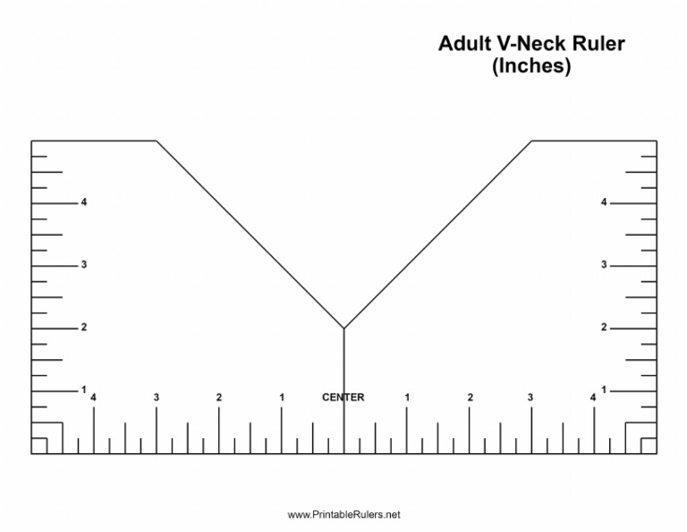 Adult V-Neck Ruler | PDF