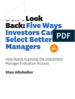 Five Ways Investors Can Select Better Managers