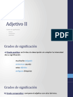 Adjetivo II (Grados)