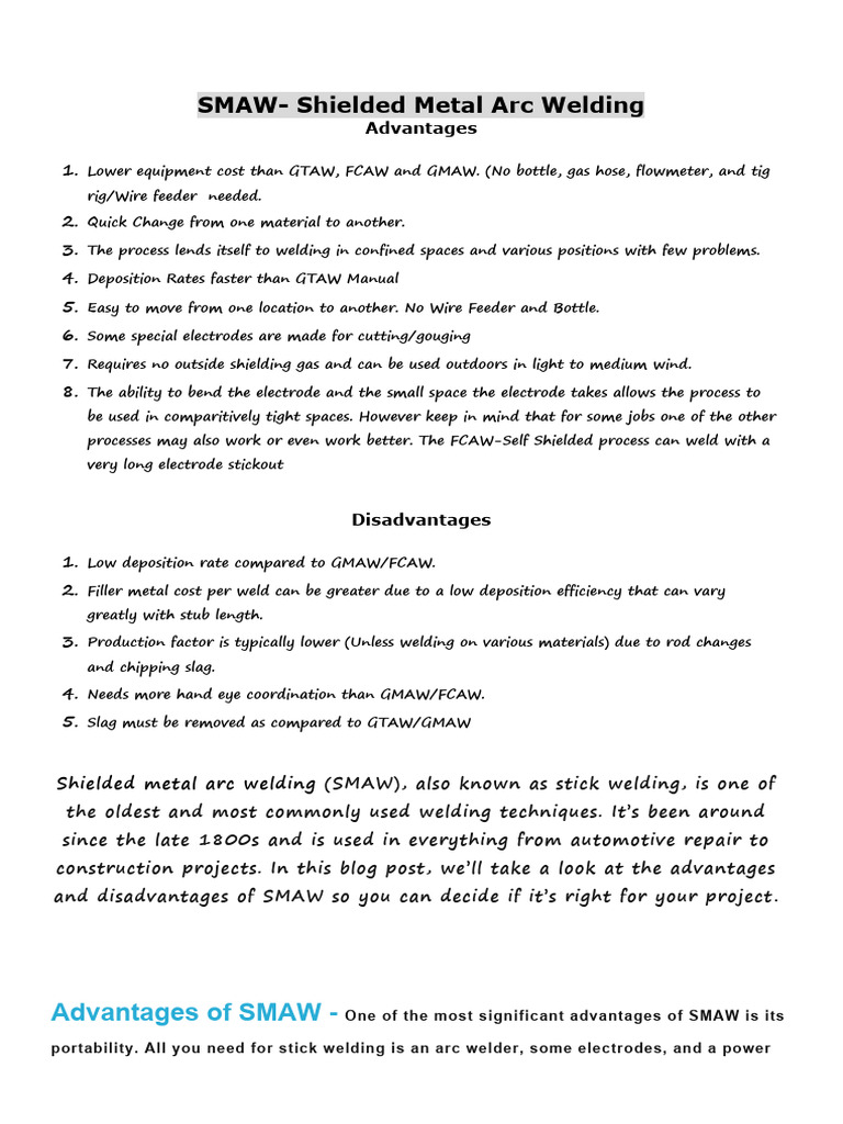 Smaw PDF Welding Construction