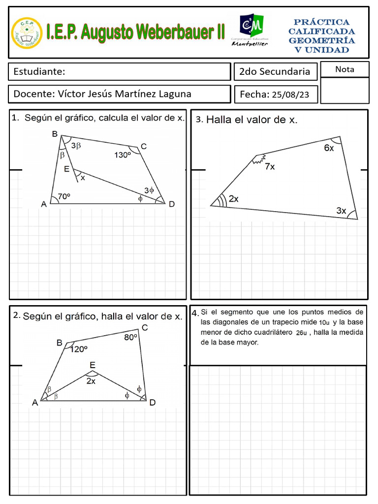 Geometria 2do de Secundaria | PDF