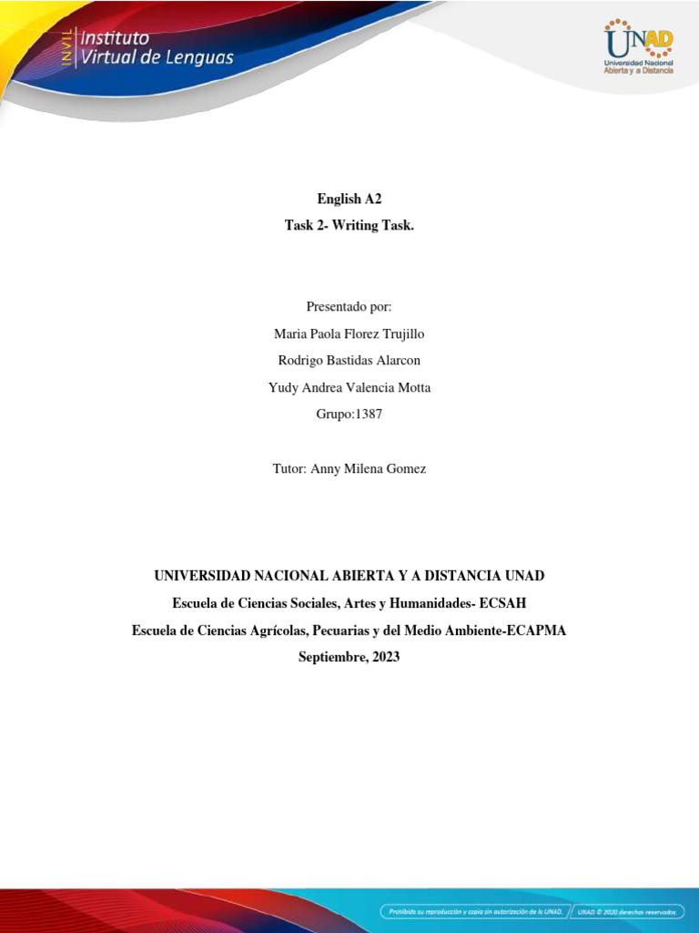 English A2 Writing Task Overview | PDF | Linguistics