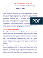 Fundamental Parameters of Traffic Flow