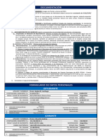 Documentación y Formulario de Datos Personales - ESTUDIANTES