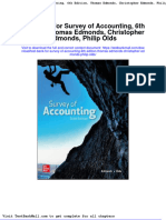 Test Bank For Survey of Accounting 6th Edition Thomas Edmonds Christopher Edmonds Philip Olds