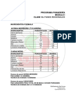 Clase 10. Panes Regionales I