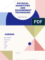 Physical Quantities AND Measurement Techniques: Mohib Dildar Khan