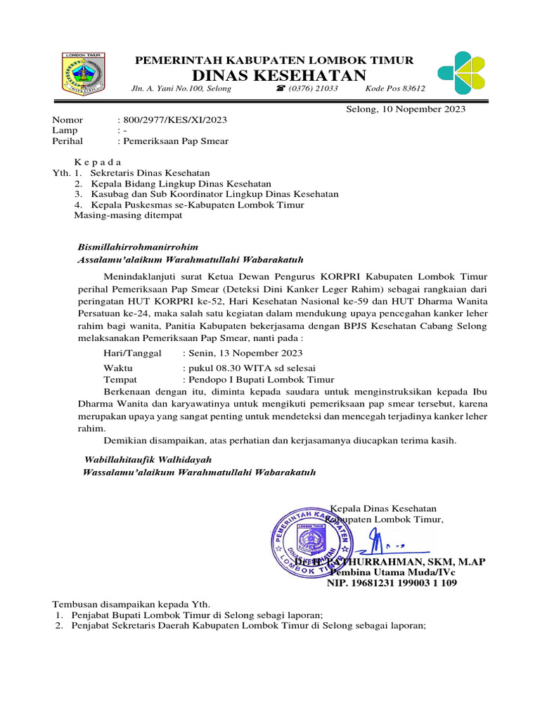 Pemeriksaan Pap Smear untuk Wanita | PDF